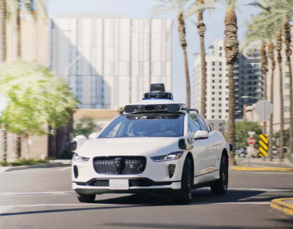 Waymo vehicle in Downtown Phoenix