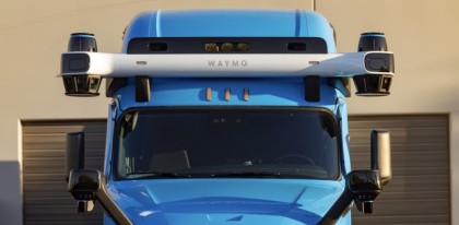 Waymo Via truck - front view