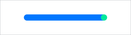 Waymo design element indicating a route