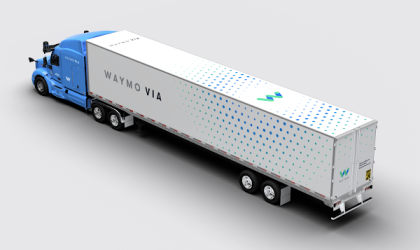 Waymo Via truck rendering - top view